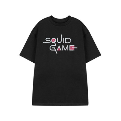 Vanilla Underground Squid Games Unisex Black Logo Short Sleeved T-Shirt (Large) from B&Q