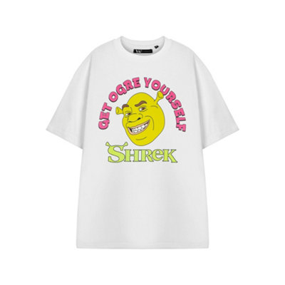 B&Q -  Shrek Unisex White Get Ogre Yourself Short Sleeved T-Shirt (X-Large)