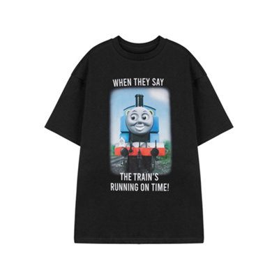 Vanilla Underground Thomas And Friends Mens Black Meme Train Short Sleeved T-Shirt (Small) from B&Q