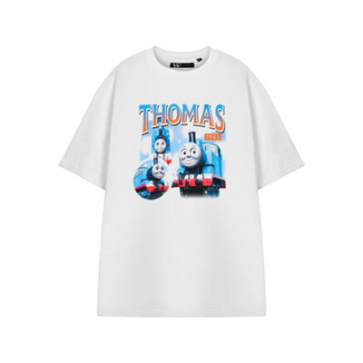 Vanilla Underground Thomas And Friends Mens White Homage Short Sleeved T-Shirt (X-Large) from B&Q