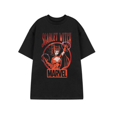 B&Q -  Marvel Womens Black Scarlet Witch Short Sleeved T-Shirt (Xxx-Large)