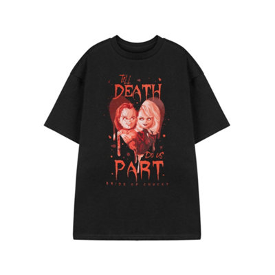 Vanilla Underground Chucky Unisex Black Heart Short Sleeved T-Shirt (Large) from B&Q