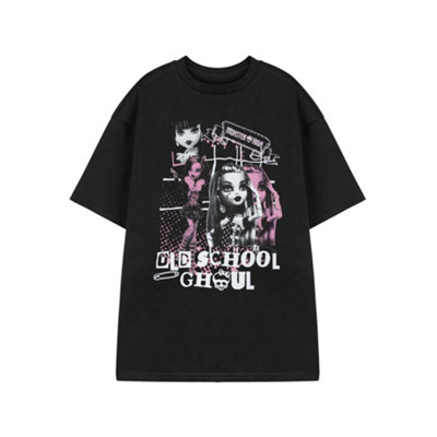 B&Q -  Monster High Womens Black Old School Ghoul Short Sleeved T-Shirt (Small)