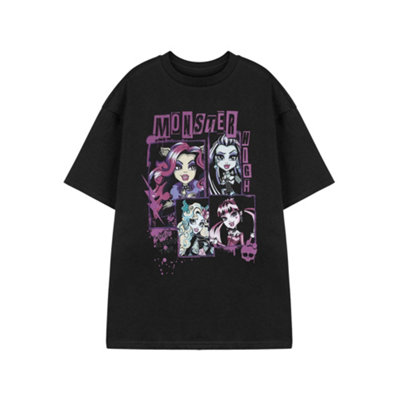 Vanilla Underground Monster High Womens Black Alumni Reunion Tour Short Sleeved T-Shirt (Xx-Large) from B&Q