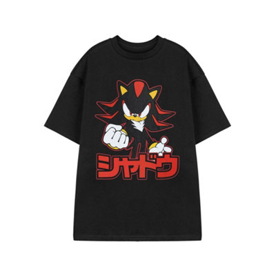Vanilla Underground Sonic The Hedgehog Shadow Mens Black Japanese Short Sleeved T-Shirt (Xxx-Large) from B&Q