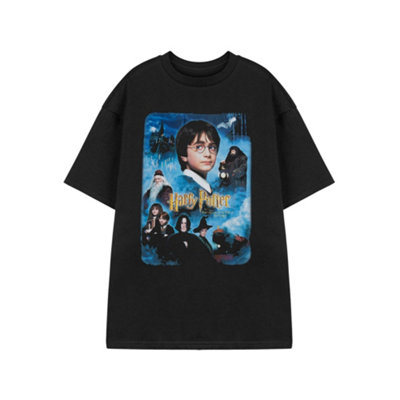 B&Q -  Harry Potter Mens Black Philosophers Stone Short Sleeved T-Shirt (Xx-Large)