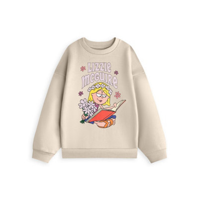Vanilla Underground Disney Lizzie Mcguire Womens Beige Book Sweatshirt (Medium) from B&Q