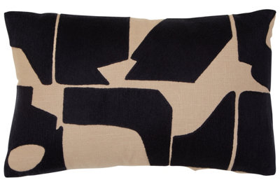 Premier Housewares Bosie Ozella Natural And Cushion Black