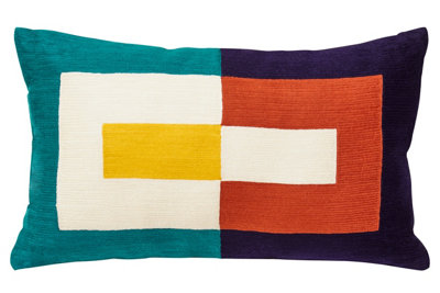 Orsina Bosie Ozella Multi Coloured Rectangular Cushion from B&Q
