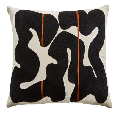 B&Q -  Bosie Ozella Black And Beige Cushion