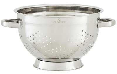 Orsina Farmhouse Mirror Finish Stainless Steel Colander from B&Q