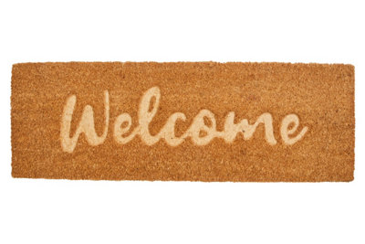 Orsina Filta Embossed Welcome Coir Doormat from B&Q