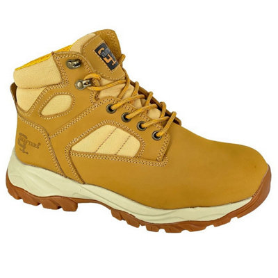  - Grafters Mens Action Nubuck Safety Boots Honey (10 Uk)