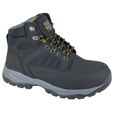 Grafters Mens Action Nubuck Safety Boots Black (13 Uk) from B&Q