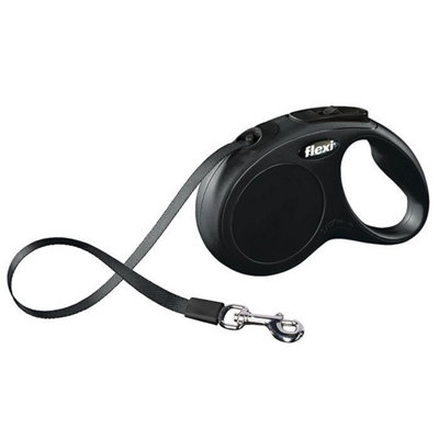 Flexi New Clic Retractable Dog Cord Black (5M) from B&Q