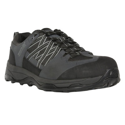 Regatta Professional Mens Safety Trainers Black/briar (9 Uk)