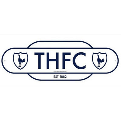 Tottenham Hotspur Fc Retro Years Plaque Cream/navy (One Size) from B&Q