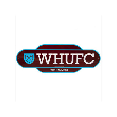 West Ham United Fc Retro Years Plaque Claret Red/sky Blue (One Size) from B&Q
