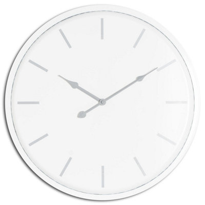 B&Q -  Brandon Wall Clock White (49mm X 4Cm X 49Cm)