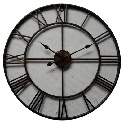 B&Q -  Skeleton Wall Clock Bronze (One Size)