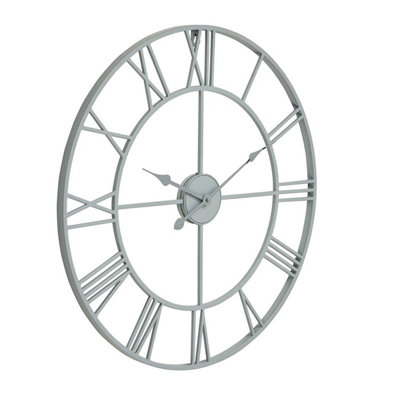 B&Q -  Skeleton Wall Clock Grey (One Size)