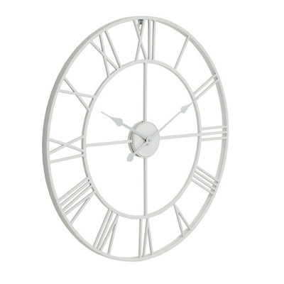 B&Q -  Skeleton Wall Clock White (One Size)