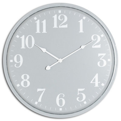 B&Q -  Ashmount Wall Clock Grey (One Size)
