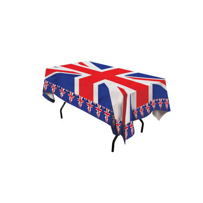  - Union Jack Tablecloth Red/white/blue (One Size)