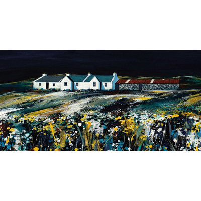  - Avril Thomson Smith Fields Of Gold Framed Canvas Print Multicoloured (50Cm X 100Cm)