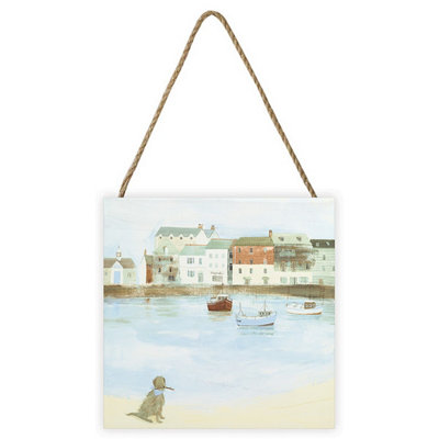 Hannah Cole Cornish Sea Dog Wooden Plaque Multicoloured (One Size) from B&Q