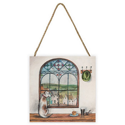  - Joe Ramm Pie And Pint Wooden Plaque Multicoloured (One Size)