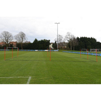  - Precision Football Line Marker Set (Pack Of 6) Black (One Size)
