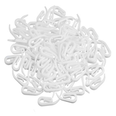 Swish Curtain Hooks (Pack Of 100) White (One Size) from B&Q