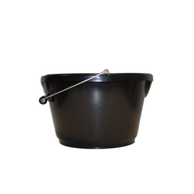  - Red Gorilla Plas Feeding Bucket Black (One Size)
