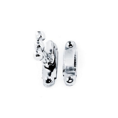 Securit Chrome Plated Showcase Catch Silver (40mm) from B&Q