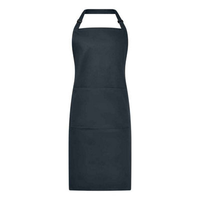 Brand Lab Unisex Adult Organic Bibbed Apron Charcoal (One Size) from B&Q