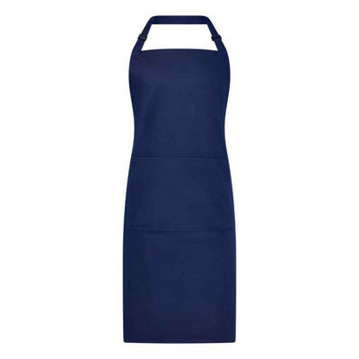 Brand Lab Unisex Adult Organic Bibbed Apron Navy (One Size) from B&Q