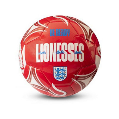 England Lionesses Be Ready Three Lions Football Red/white (5) from B&Q