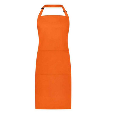 Brand Lab Bibbed Full Apron Orange (One Size) from B&Q