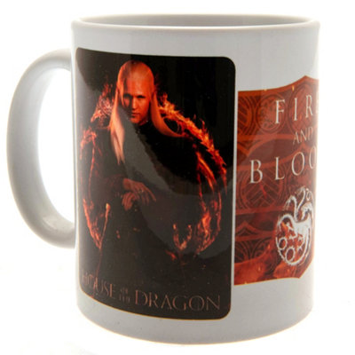 House Of The Dragon Unisex Off-White Fire & Blood Mug In - Image 3