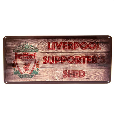 Liverpool Fc Supporters Shed Plaque Brown (One Size) from B&Q