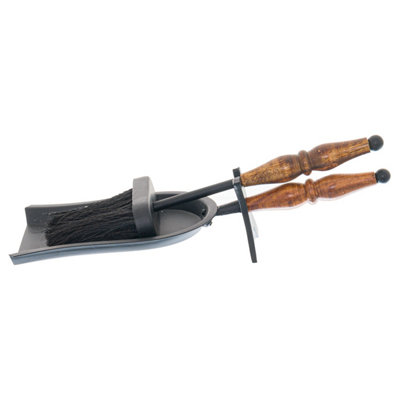 Hill Interiors Hearth Tidy (One Size) Black/Brown