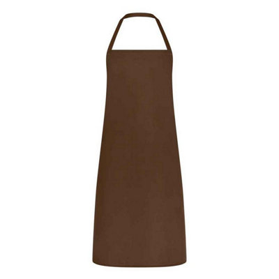 Brand Lab Unisex Adult Clic Bibbed Apron Chocolate (One Size) from B&Q