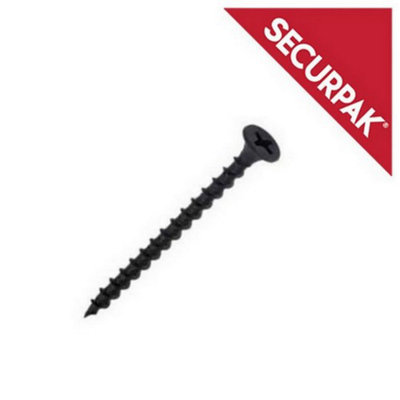 Securpak Drywall Screws (Pack Of 35) Black (38mm X 3.5mm) from B&Q