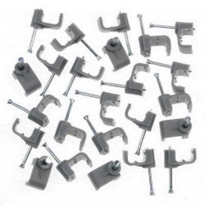 Supalec Cable Clips (Pack Of 20) Grey (5mm) from B&Q