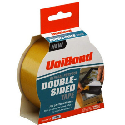 Unibond Double Sided Tape Yellow (One Size) from B&Q