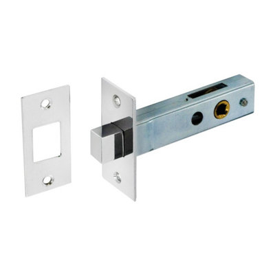 Securit Nickel Plated Deadbolt Lock Silver (75mm) from B&Q