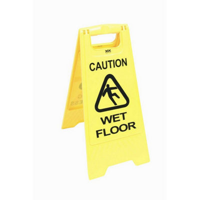 B&Q -  Wet Floor Sign Yellow/black (One Size)