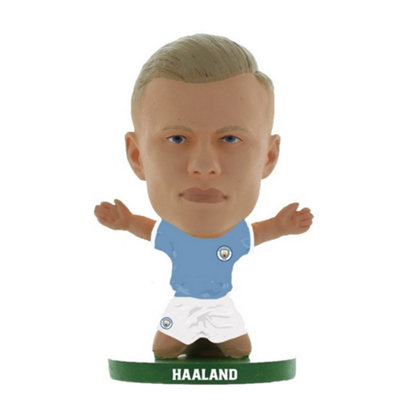 Manchester City Fc Erling Haaland Soccerstarz Football Figurine Sky Blue/white (One Size) from B&Q