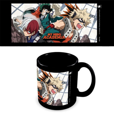 My Hero Academia Clash Mug Black/white/orange (One Size) from B&Q